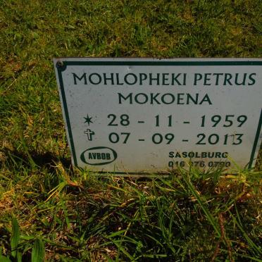 MOKOENA Mohlopheki Petrus 1959-2013