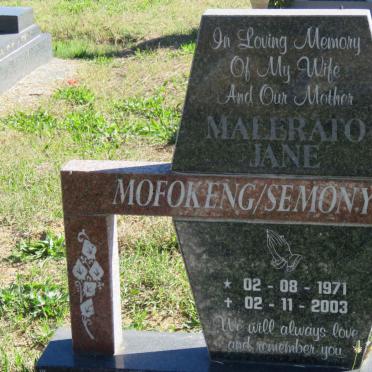 MOFOKENG Malerato Jane nee SEMONYO 1971-2003