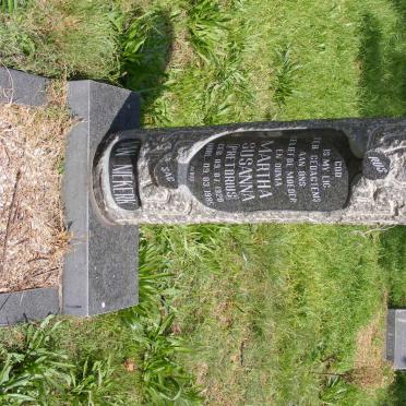 NIEKERK Martha Susanna, van nee PRETORIUS 1920-1985