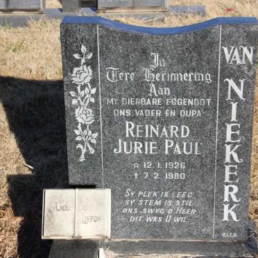 NIEKERK Reinard Jurie Paul, van 1926-1980