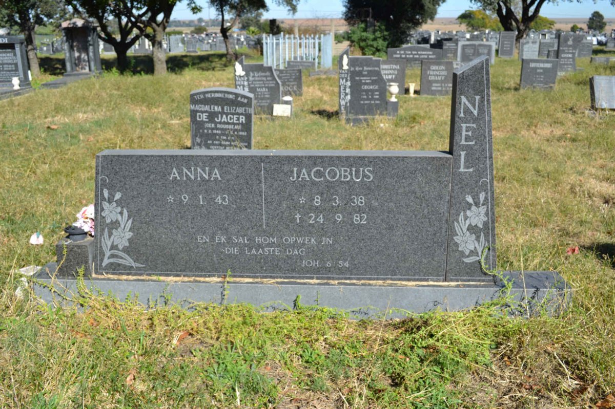 NEL Jacobus 1938-1982 &amp; Anna 1943-