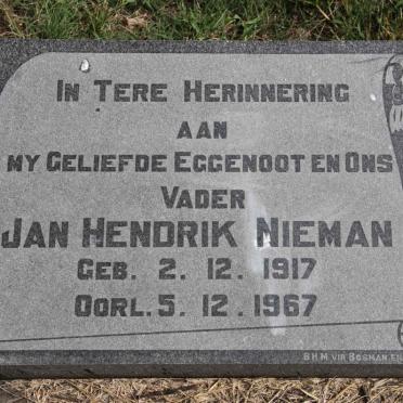 NIEMAN Jan Hendrik 1917-1967