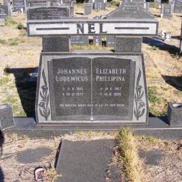 NEL Johannes Lodewicus 1915-1977 &amp; Elizabeth Phillipina 1917-1995