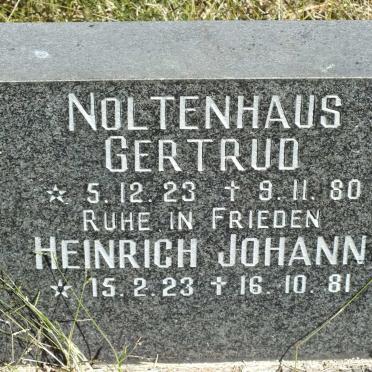 NOLTENHAUS Heinrich Johann 1923-1981 &amp; Gertrud 1923-1980