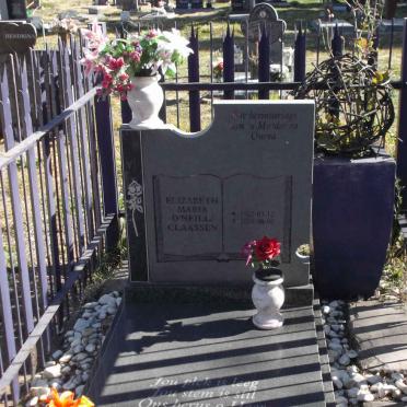 O'NEILL Elizabeth Maria, CLAASSEN 1921-2008