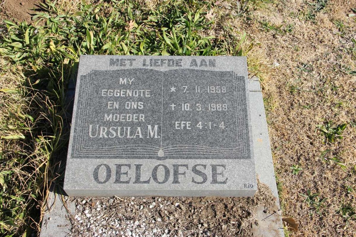 OELOFSE Ursula M. 1959-1989