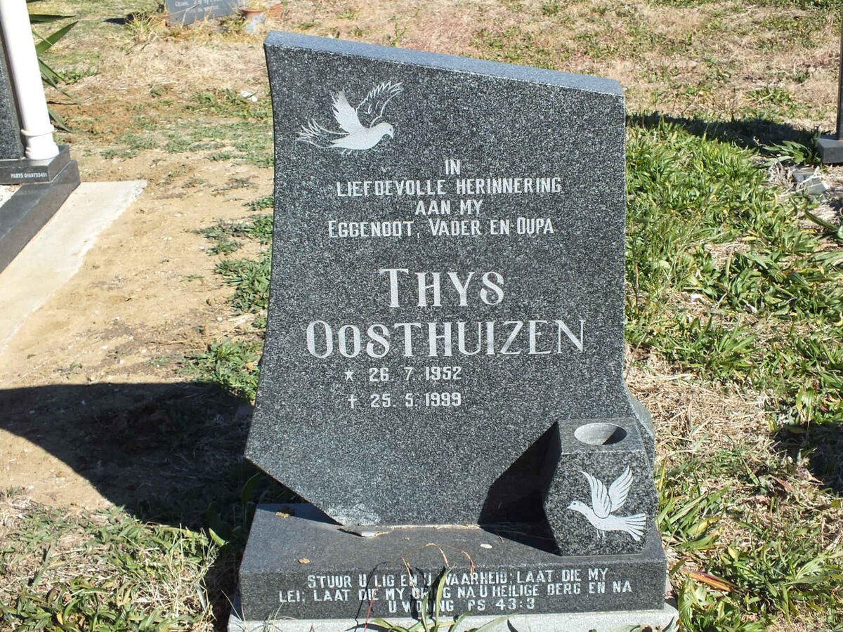 OOSTHUIZEN Thys 1952-1999