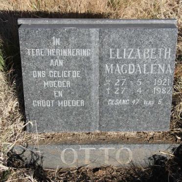 OTTO Elizabeth Magdalena 1921-1982
