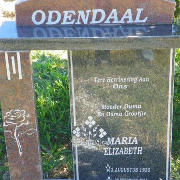 ODENDAAL Maria Elizabeth 1930-2005