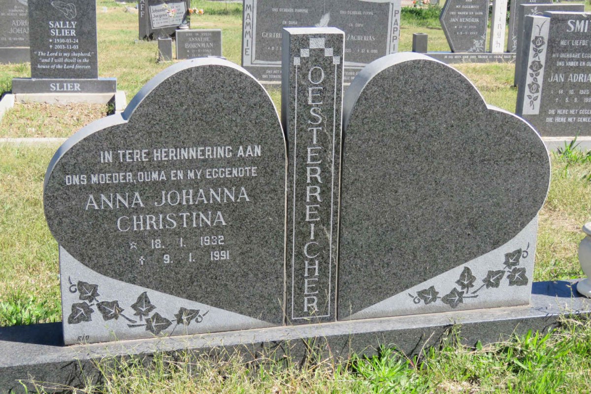 OESTERREICHER Anna Johanna Christina 1932-1991