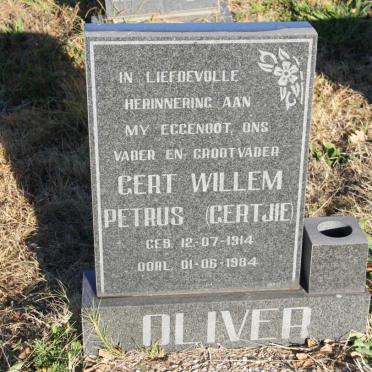 OLIVER Gert Willem Petrus 1914-1984