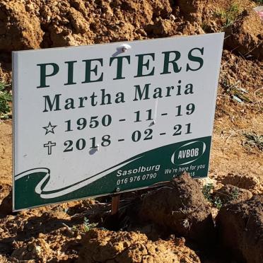 PIETERS Martha Maria 1950-2018
