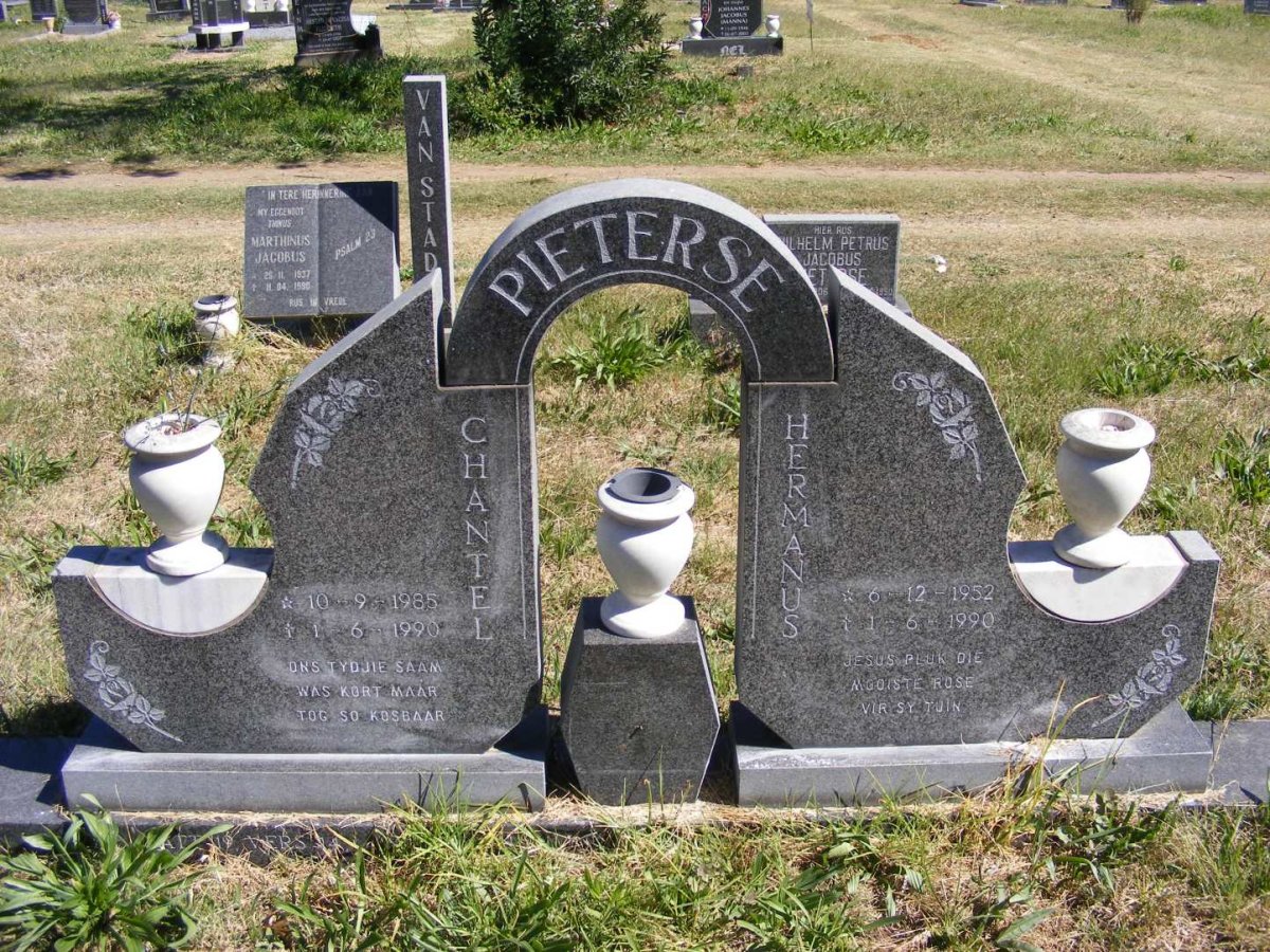 PIETERSE Hermanus 1952-1990 :: PIETERSE Chantel 1985-1990