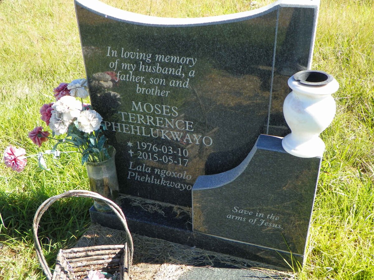 PHEHLUKWAYO Moses Terrence 1976-2015