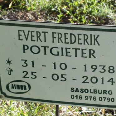 POTGIETER Evert Frederik 1938-2014
