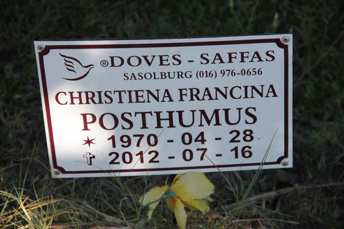 POSTHUMUS Christiena Francina 1970-2012