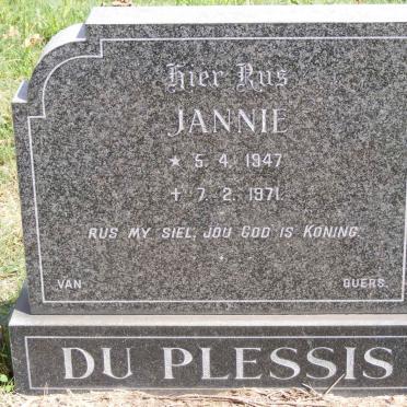 PLESSIS Jannie, du 1947-1971