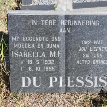 PLESSIS Isabella M.F., du 1932-1995