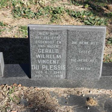 PLESSIS Gerald Wilhelm Vincent, du 1941-1983