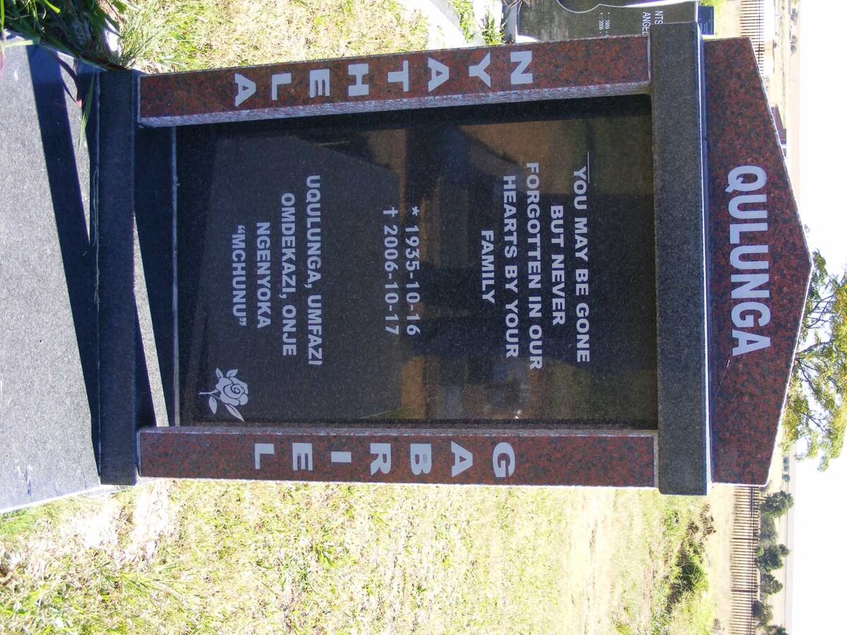 QULUNGA Nyathela Gabriel 1935-2006