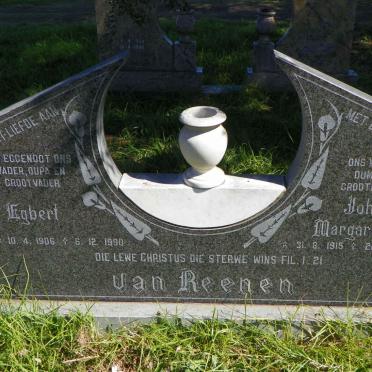 REENEN Egbert, van 1906-1990 &amp; Johanna Margaritha 1915-2001