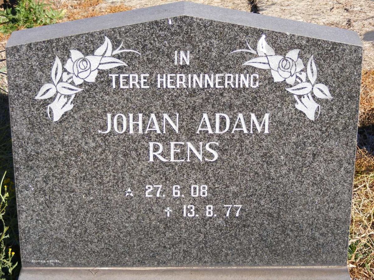 RENS Johan Adam 1908-1977
