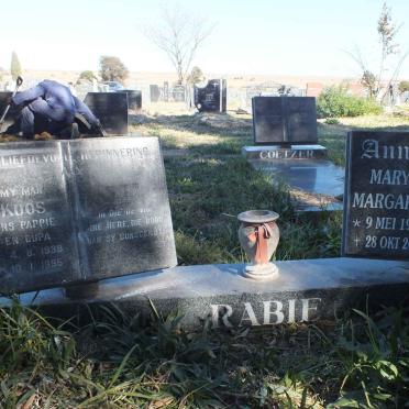 RABIE Koos 1938-1995 &amp; Anne Mary Margaret 1938-2012