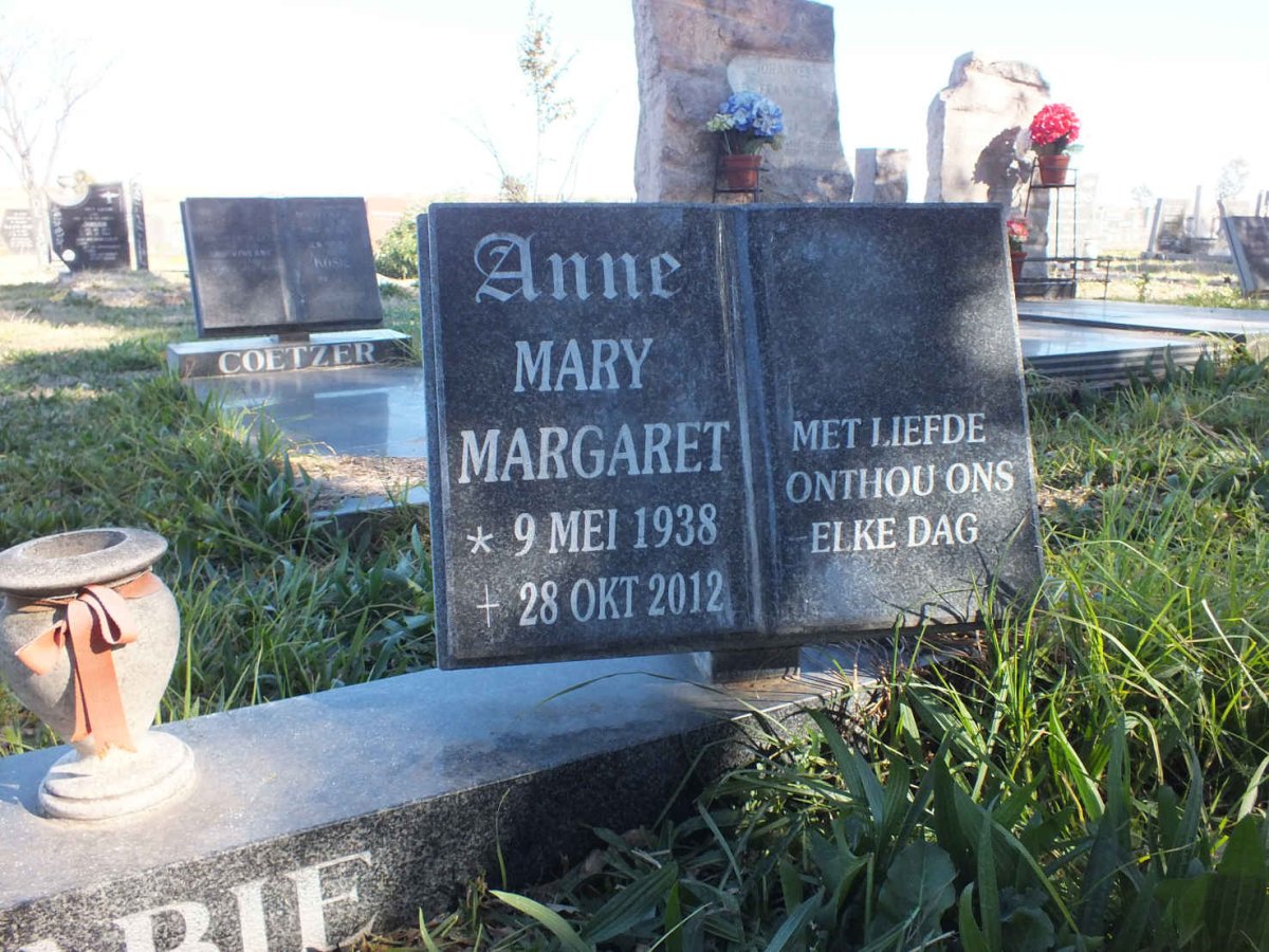 RABIE Anne Mary Margaret 1938-2012