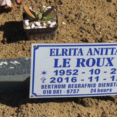 ROUX Elrita Anitta, le 1952-2016