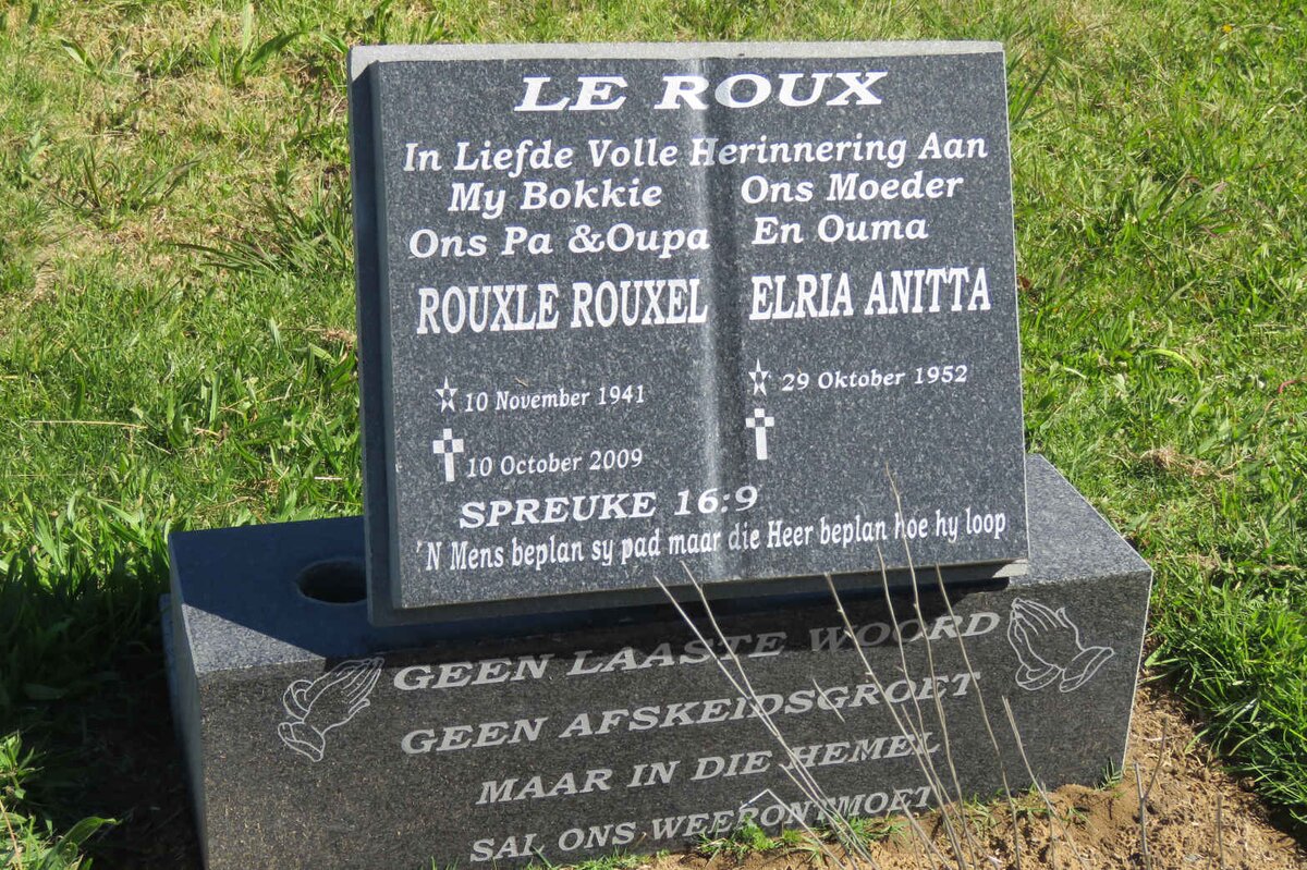 ROUX Rouxle Rouxel, le 1941-2009 &amp; Elria Anitta 1952-