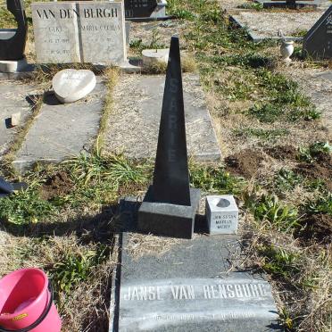 RENSBURG Sarie, Janse van 1927-1993