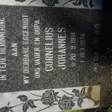 ROOYEN Cornelius Johannes, van 1914-1976