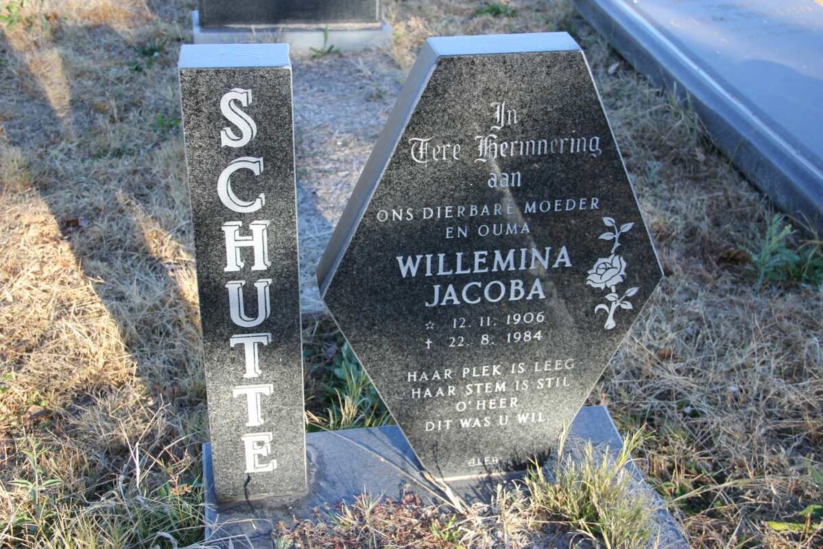 SCHUTTE Willemina Jacoba 1906-1984
