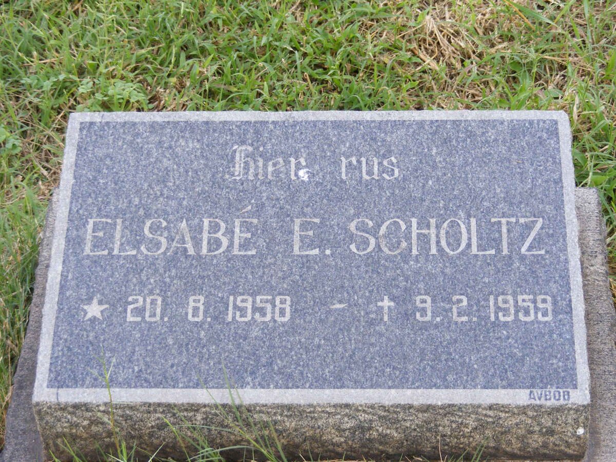 SCHOLTZ Elsabe E. 1958-1959