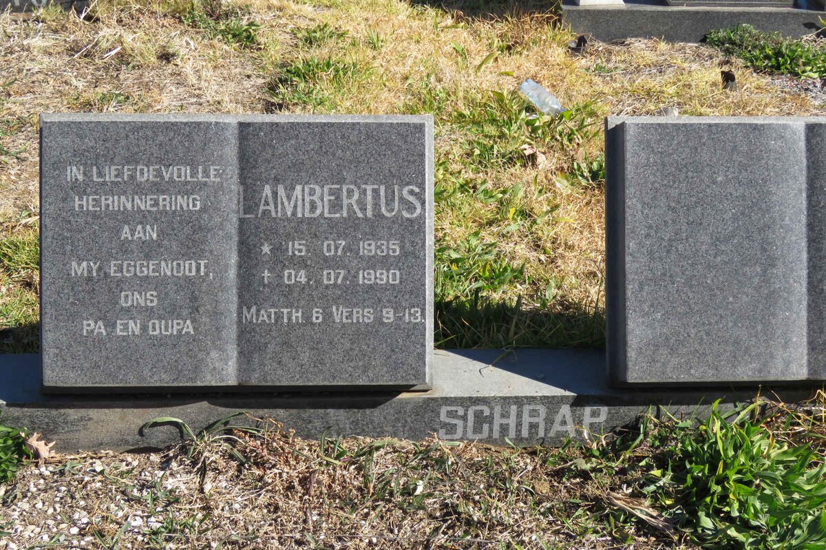 SCHRAP Lambertus 1935-1990