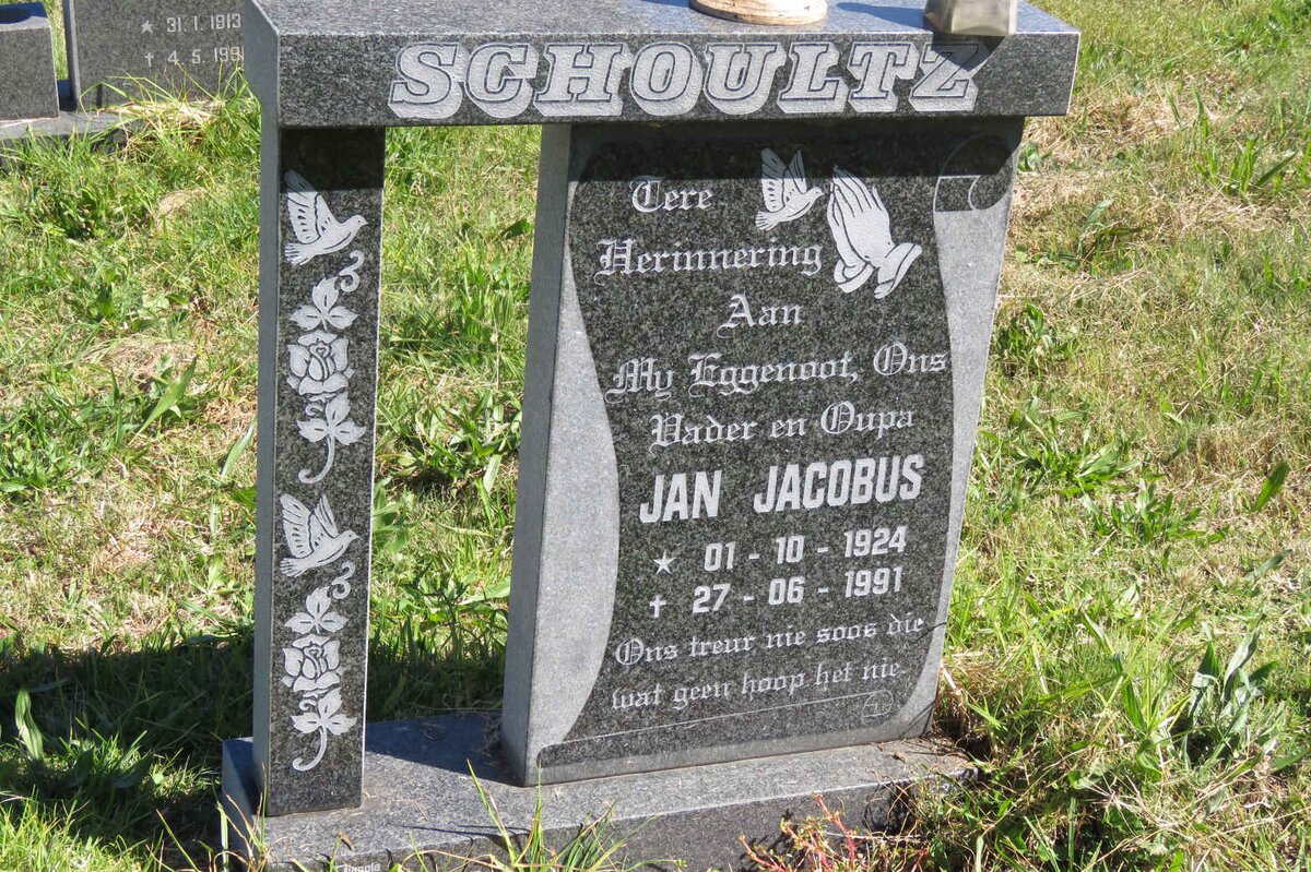 SCHOULTZ Jan Jacobus 1924-1991