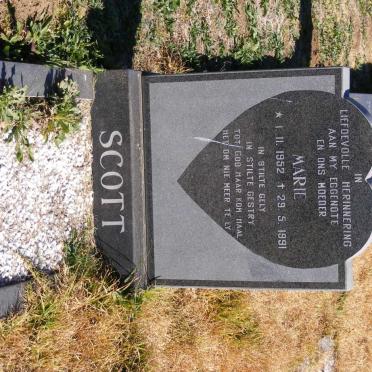 SCOTT Marie 1952-1991