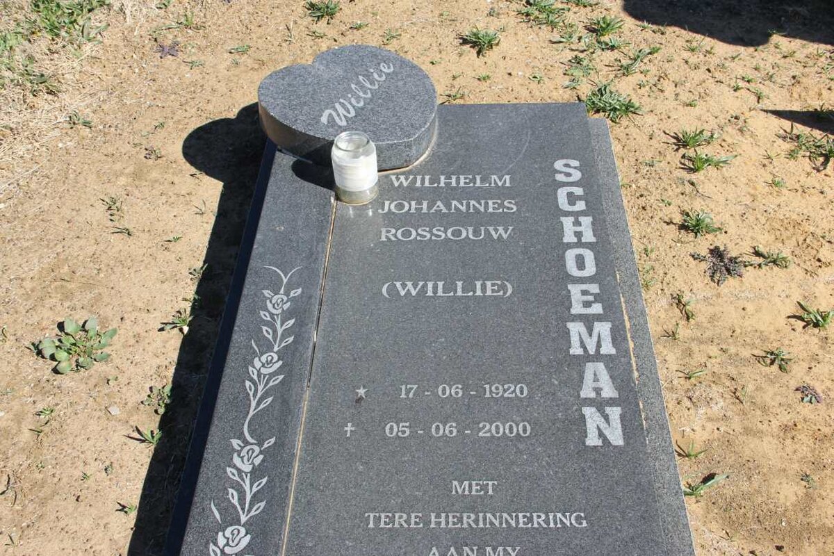 SCHOEMAN Willem Johannes Rossouw 1920-2000