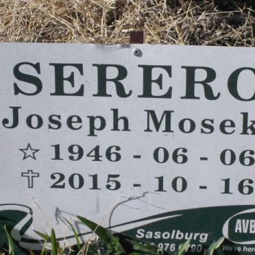 SERERO Joseph Moseki 1946-2015