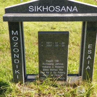 SIKHOSANA Mozondiki Esaia 1977-2007