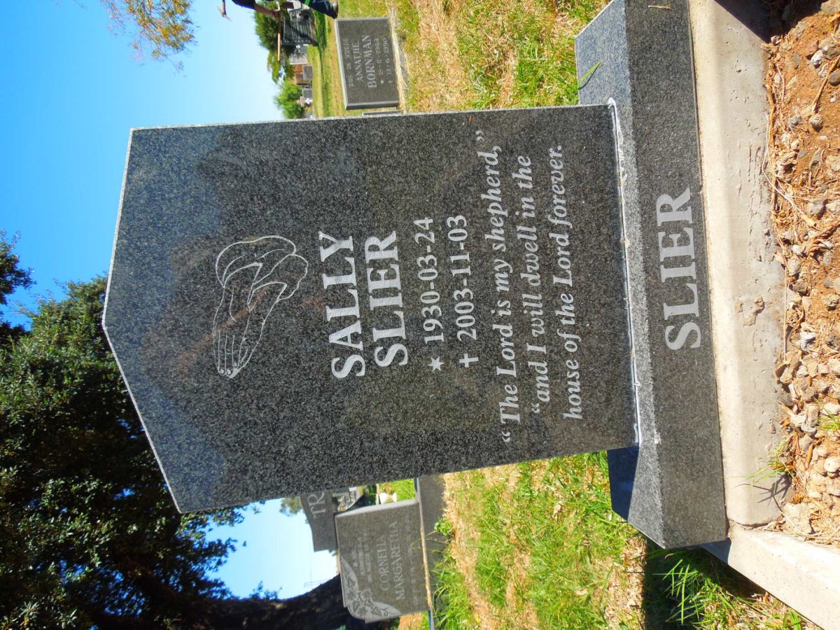 SLIER Sally 1930-2003