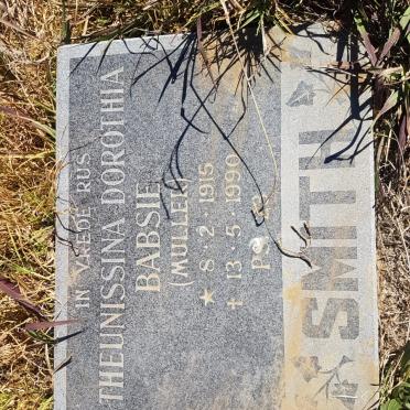 SMITH Theunissina Dorothia nee MULLER 1915-1990