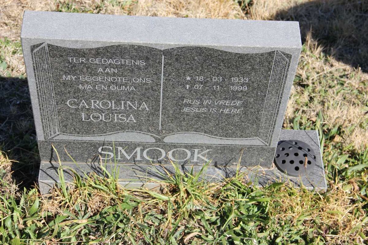 SMOOK Carolina Louisa 1933-1999