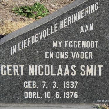 SMIT Gert Nicolaas 1937-1976