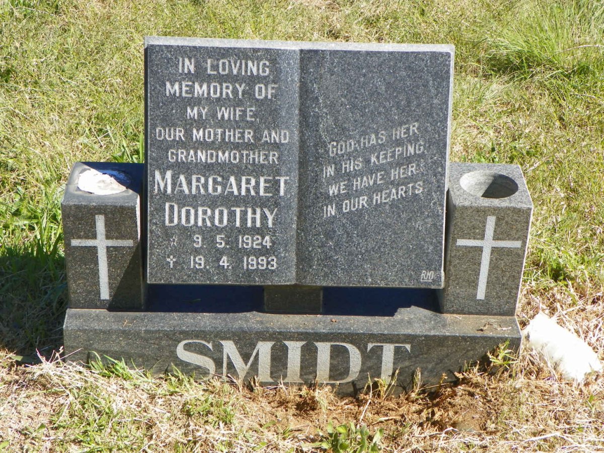 SMIDT Margaret Dorothy 1924-1993