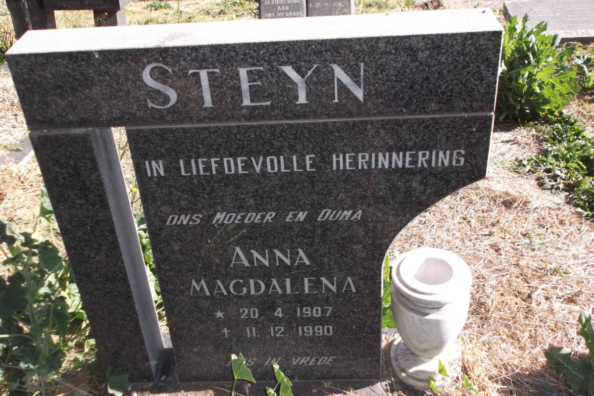 STEYN Anna Magdalena 1907-1990