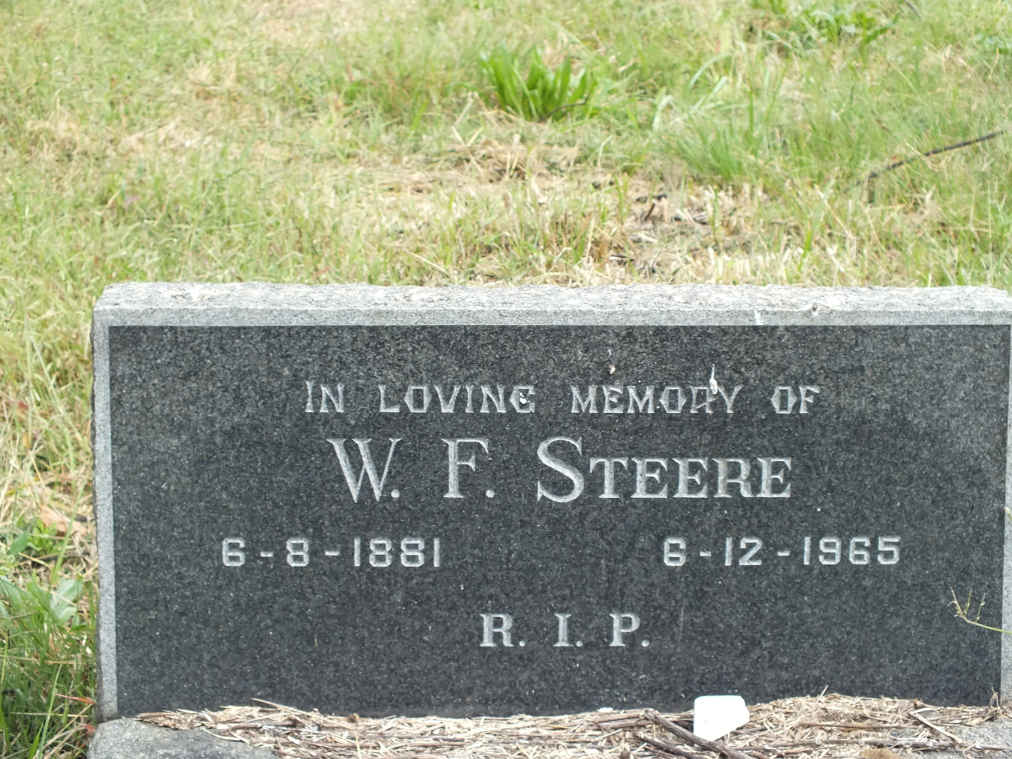 STEERE W.F. 1881-1965