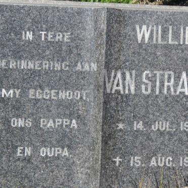 STRATEN Willie, van 1930-1982 &amp; Alet 1927-1990 