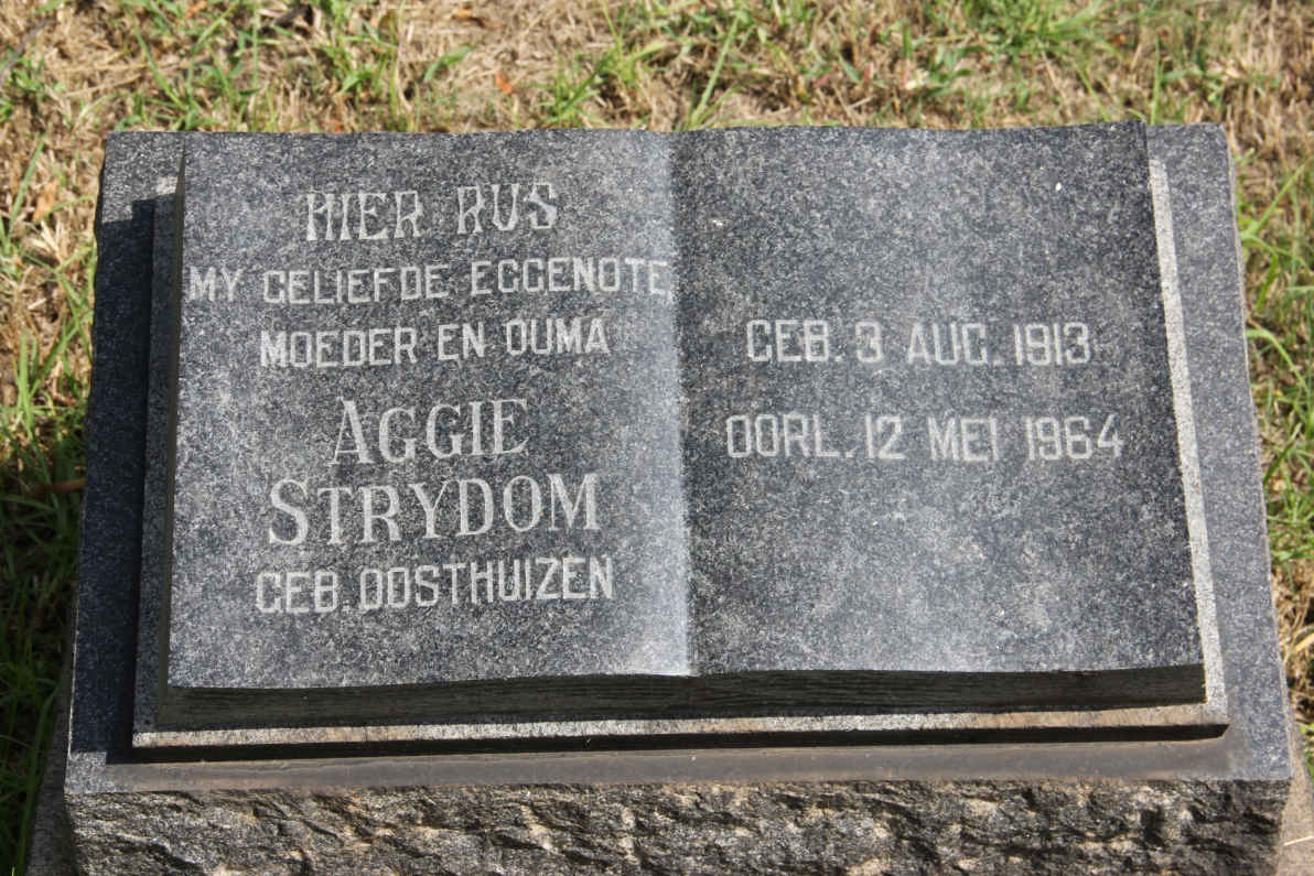 STRYDOM Aggie nee OOSTHUIZEN 1913-1964