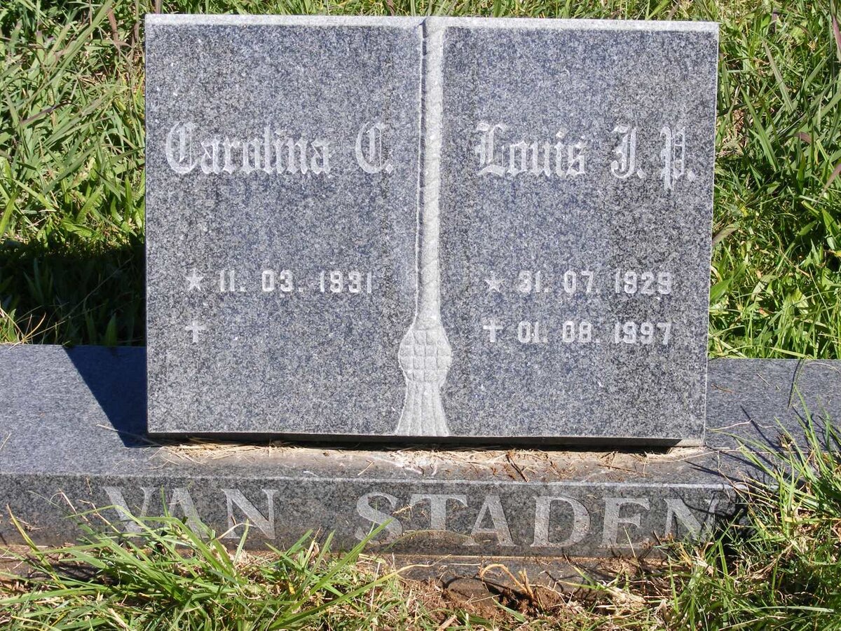 STADEN Louis J.P., van 1929-1997 &amp; Carolina C. 1931-